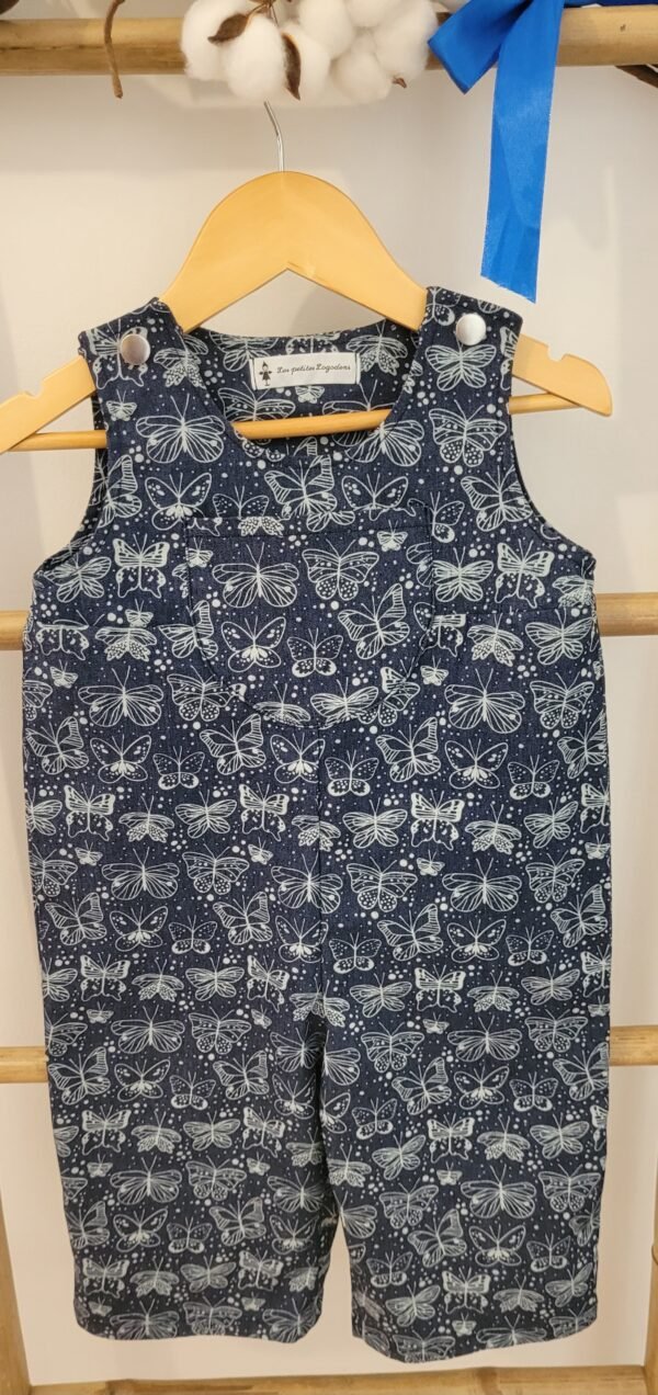 Combinaison imprimé jeans bleu clair avec motifs papillons – Image 2