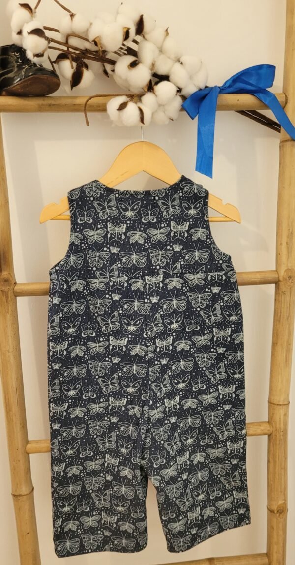 Combinaison imprimé jeans bleu clair avec motifs papillons – Image 4