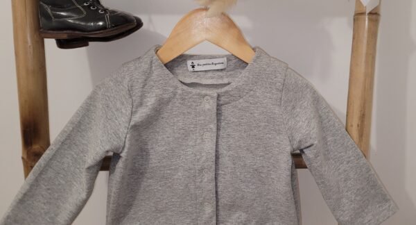 Gilet gris chiné – Image 2