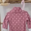 Robe sweat-shirt imprimé avec col étoiles sur fond rose avec empiècement blanc – Image 4
