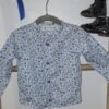 Chemise manches longues imprimé fleurs bleues et violettes – Image 3